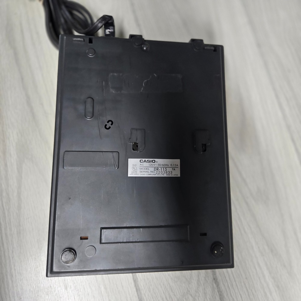 Casio Printing Calculator DR-115 Tax & Exchange Adding Machine *CAN'T TEST*