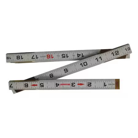 Westward 30Pc13 Folding Rule, 72 In., Standard
