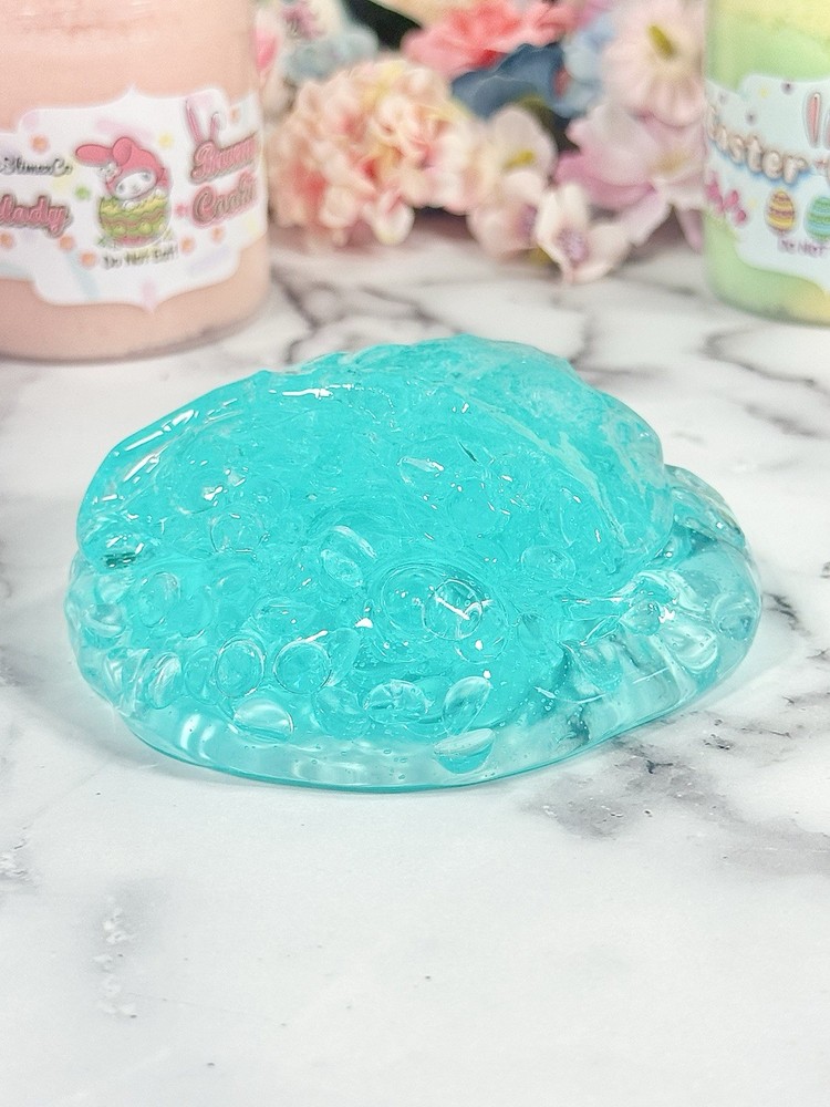 Happy Easter Fishbowl Slime, Easter Theme, No Scent, low Stretchy, ASMR