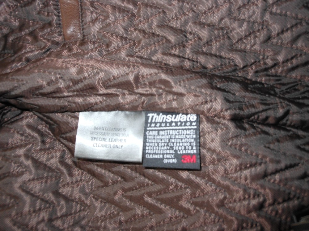 Wilson Large Brown Leather Jacket with Thinsulate Lining