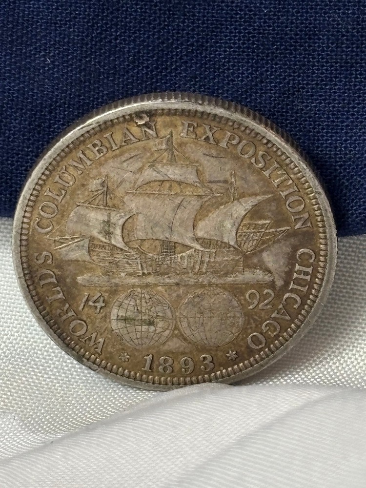 1893 Columbian Exposition Silver Half Dollar