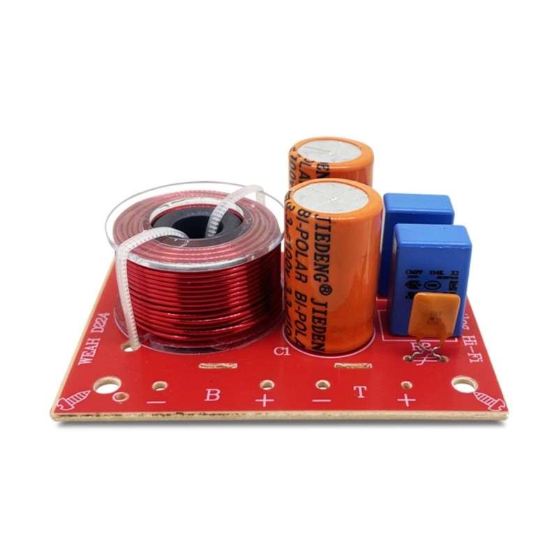 80W 2 Way Crossover Speaker Bass Tweeter Frequency Divider