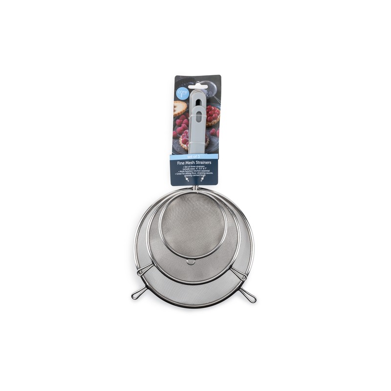 Core Kitchen Gray ABS/Stainless Steel Strainer 6.7