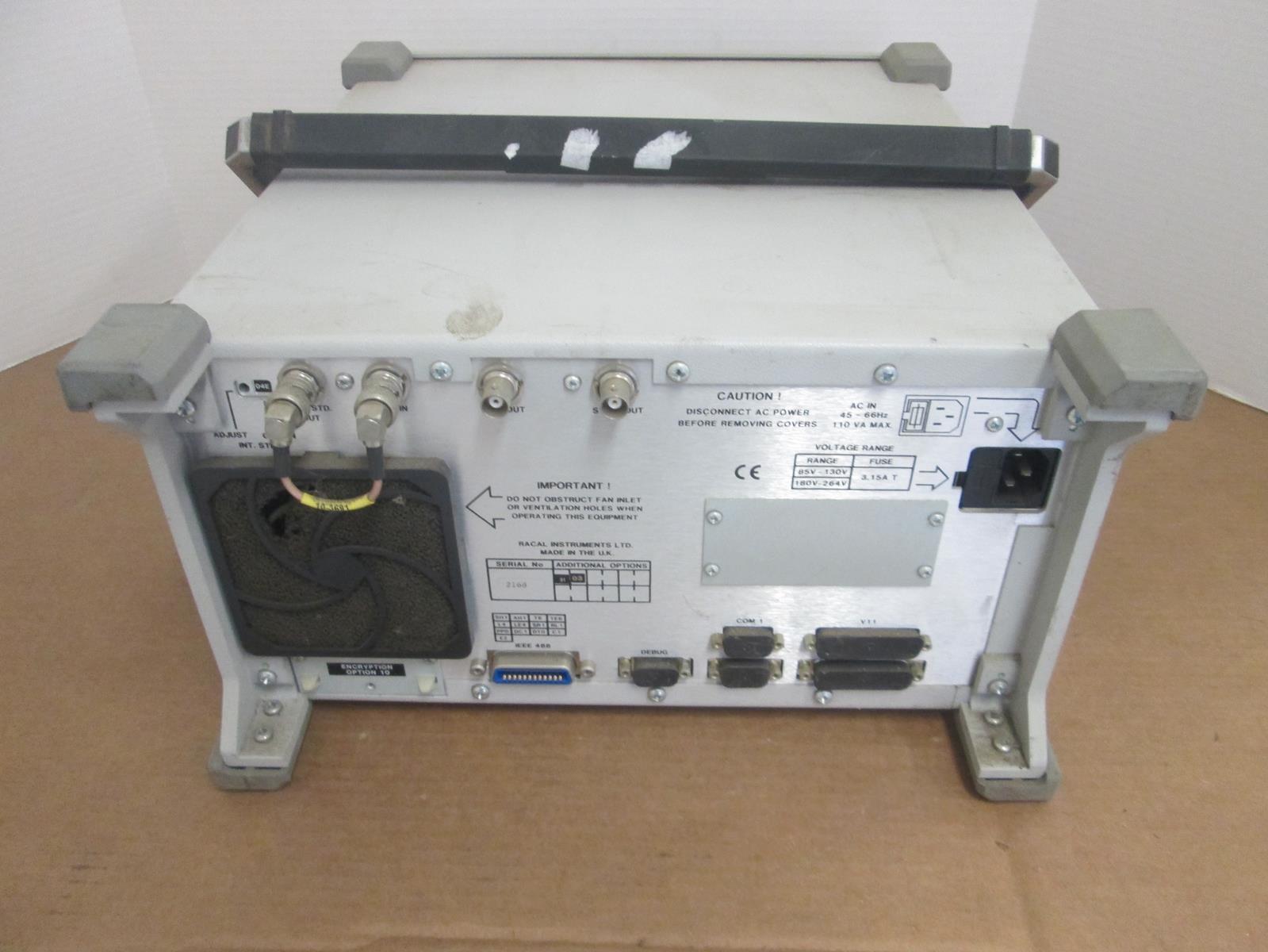 RACAL INSTRUMENTS 6103E DIGITAL RADIO TEST SET