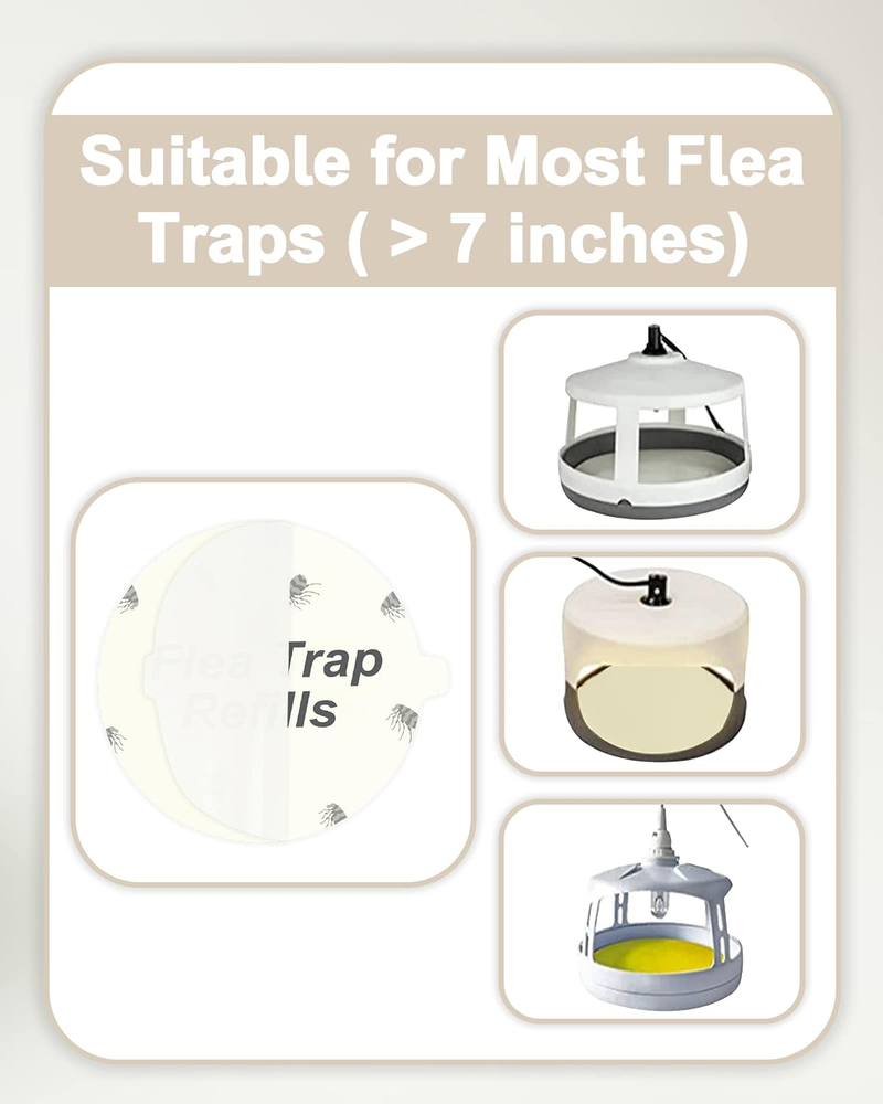 20 Pack Flea Trap Refill Discs Replacement Glue Boards