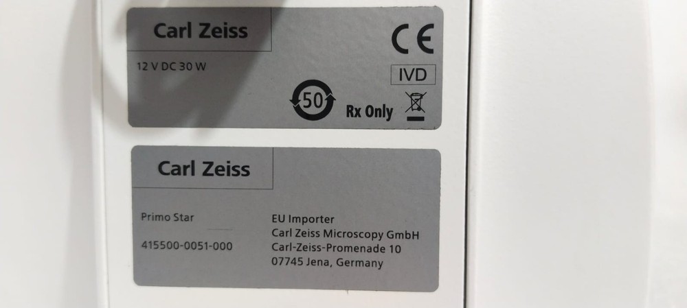 Carl Zeiss Primo Star Microscope with Objectives