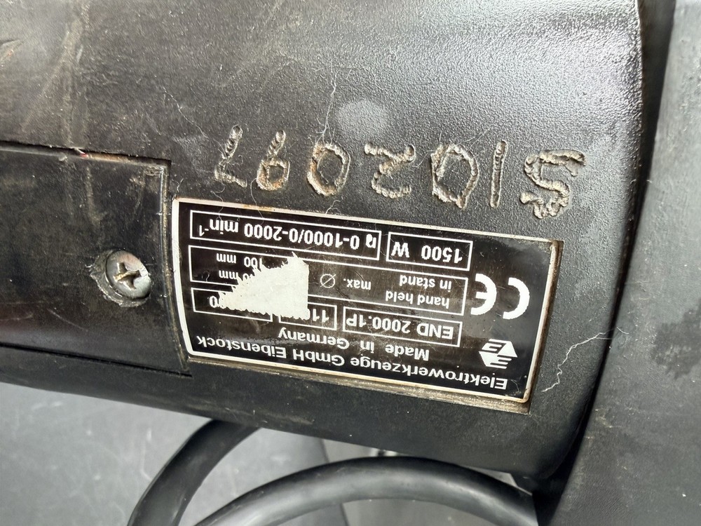 Eibenstock END 2000.1P Hand Held Wet Core Drill USED