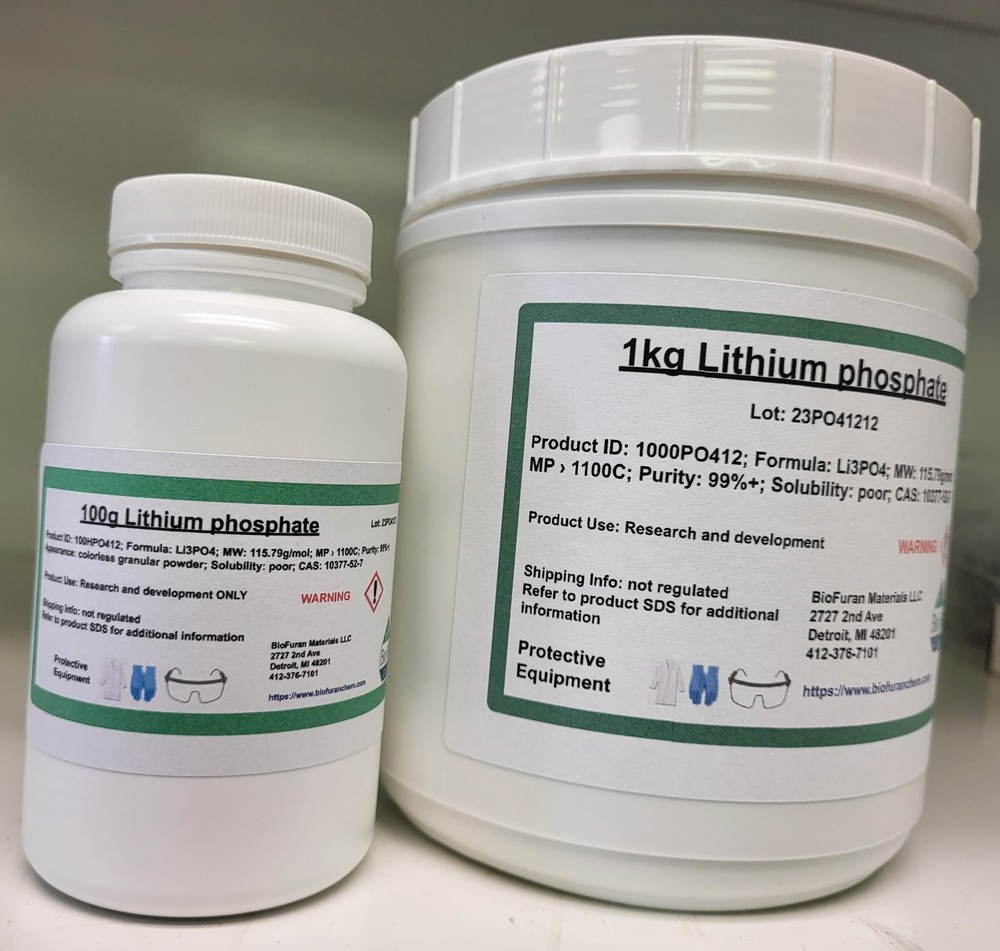 Lithium phosphate, CAS 10377-52-7