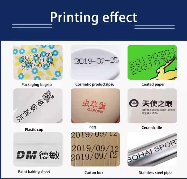 Handheld Inkjet Printer Gun Logo Date QR Barcode Batch Coding Machine