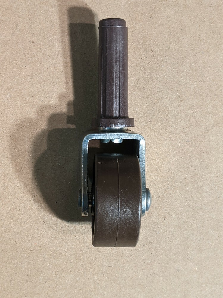 SET OF (4) BED FRAME LOW CASTER WHEELS WITH SOCKET INSERTS