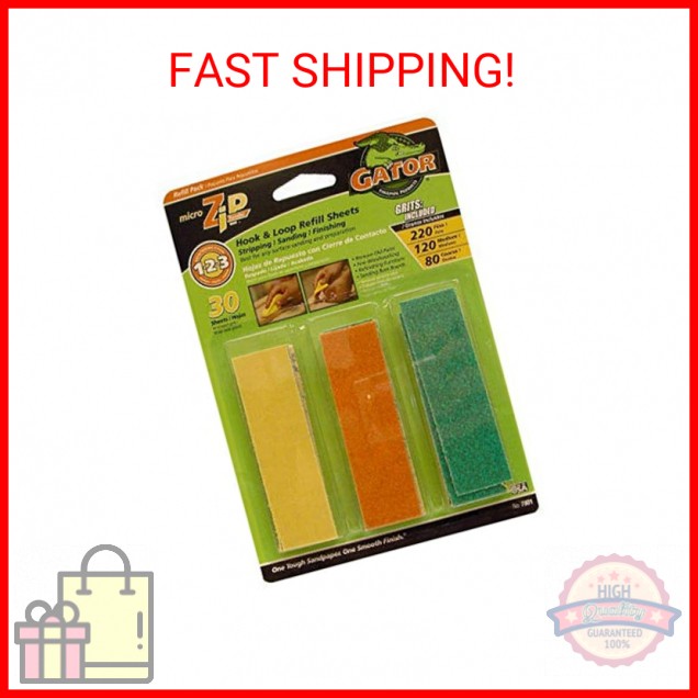 ALI Industries 7801 Micro Zip Sander Refill, 3.5" x 1"