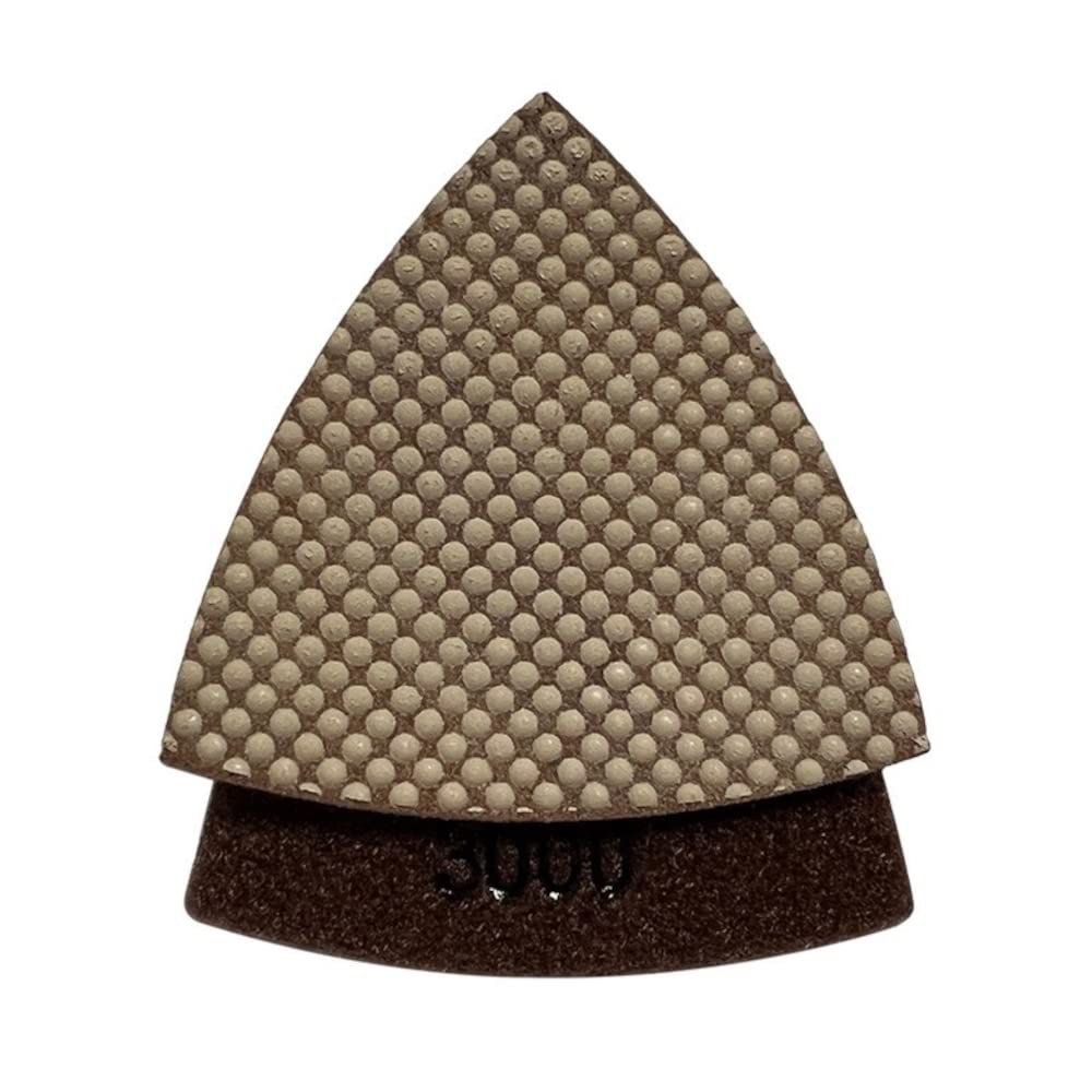 3" Triangular Diamond Grinding/Polishing Pads for Oscillating Multi-Tools, 30, 6