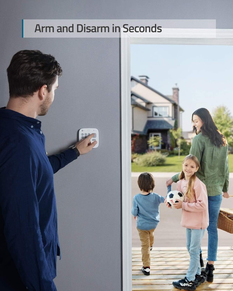eufy 5-Pcs Wireless Alarm System Smart Home Security Kit Motion Sensor with App