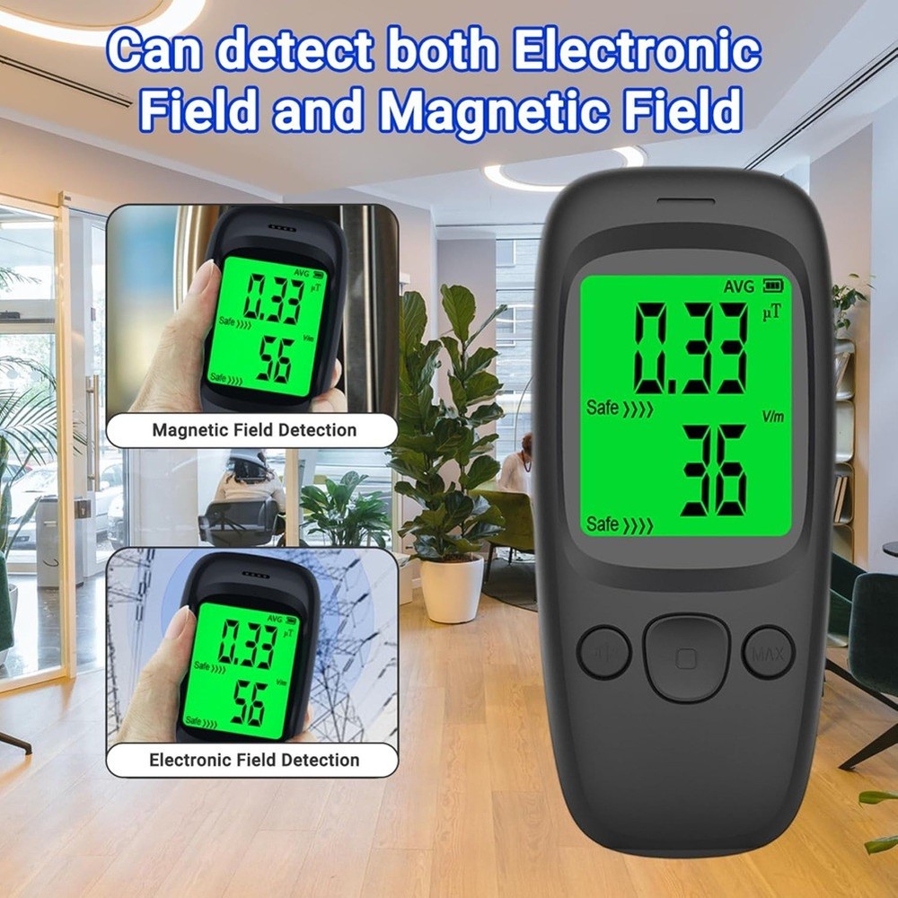 Nuclear Detector LCD Display Geiger Counter Detector with Average/ Mode9908