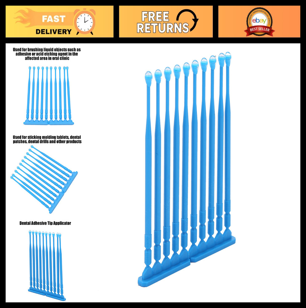 20pcs Disposable Microbrushes - Adhesive Tip Applicator for Liquid, Oral Care &