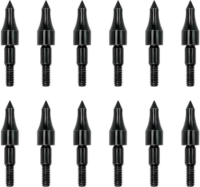 12pcs 100 Grain Field Points Target Practice Crossbow Arrow Points Arrow Tips