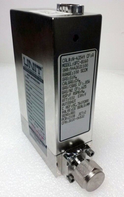 Unit UFC-8160, MFC, Mass Flow Controller, SiH4, 100 SCCM, Used