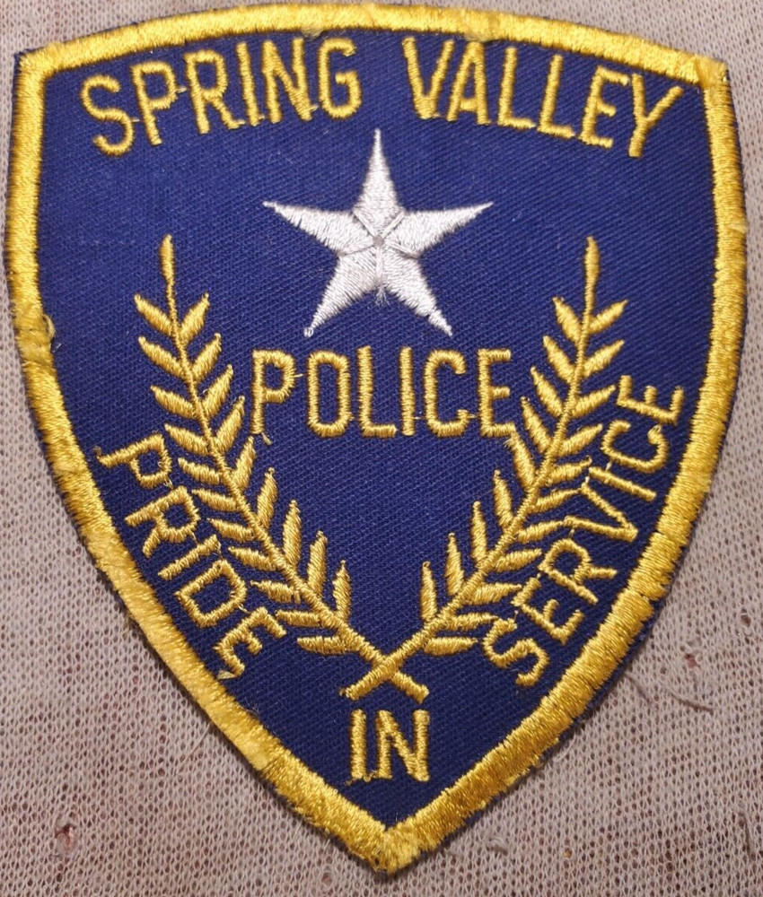 TX Spring Valley Texas Police Shoulder Patch