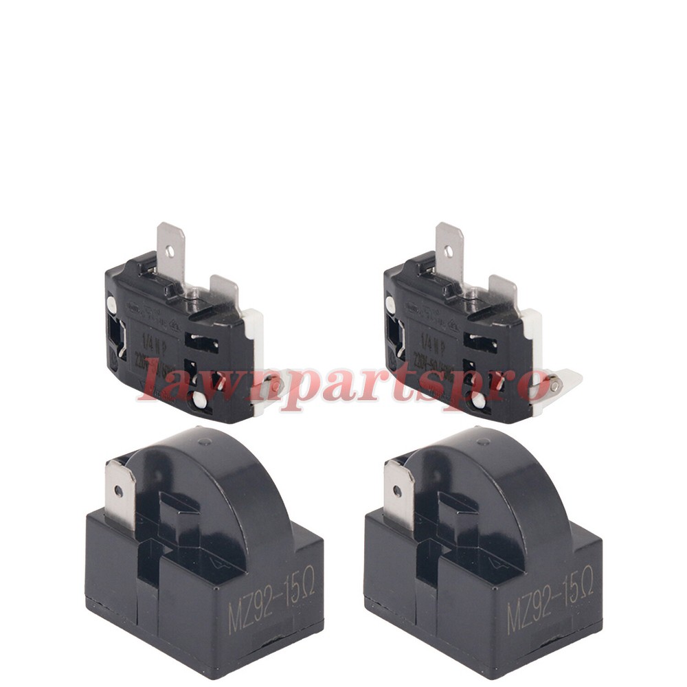 4x Refrigerator PTC Starter Relay Replace 2 Pins Compressor Overload Protector