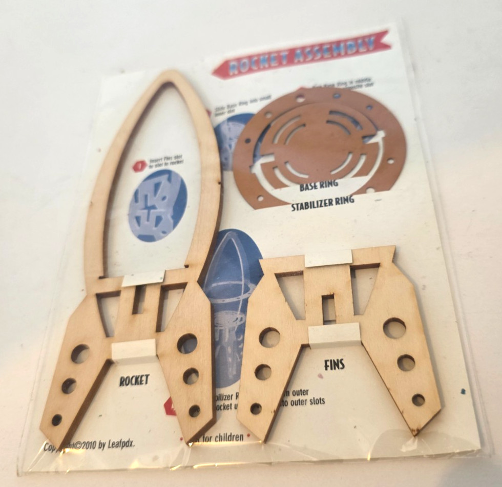 LeafPDX Rocket Assembly Wood Build Kit 2010