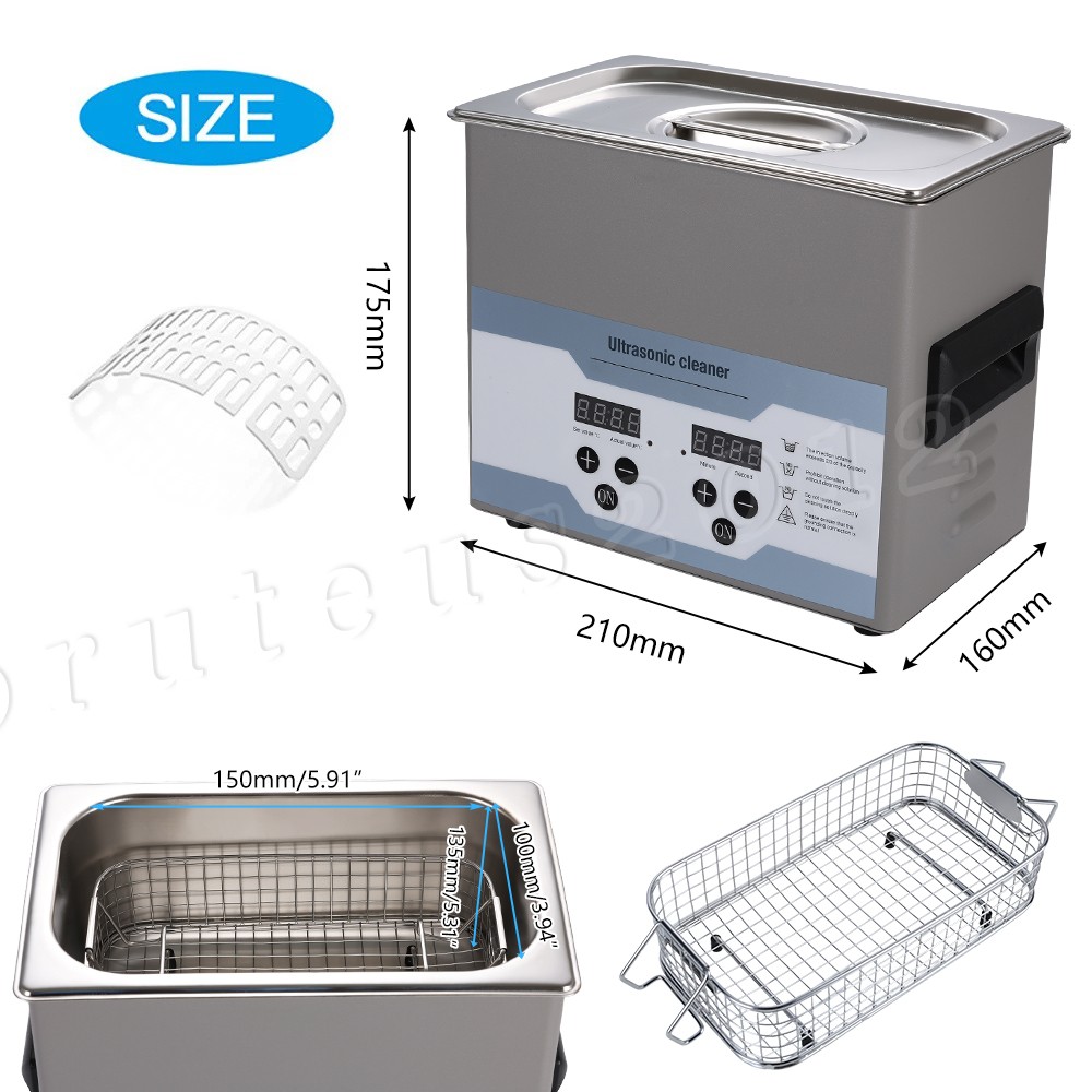 3.2L Ultrasonic Cleaner with Timer Heating Machine Sonic Cleaner