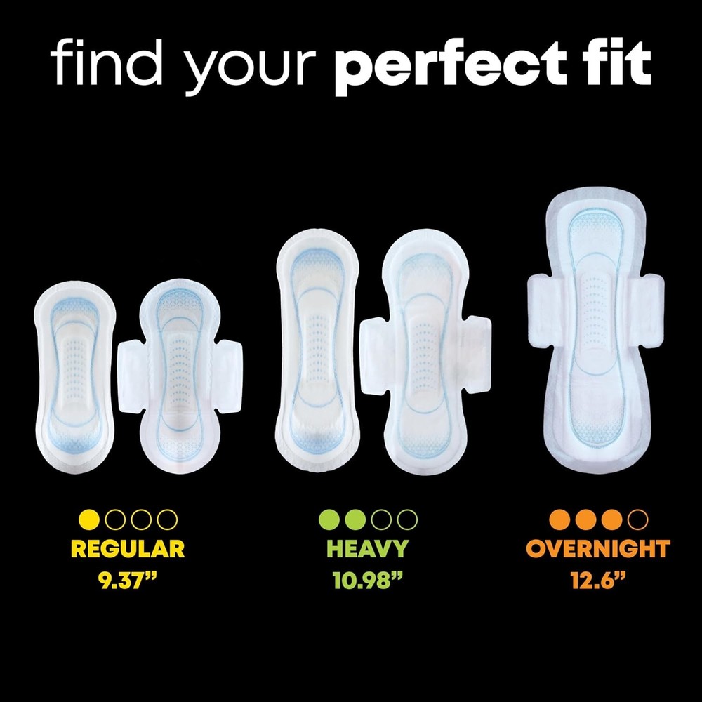 U by Kotex Clean & Secure Ultra Thin Pads, Heavy Absorbency, 56 Count