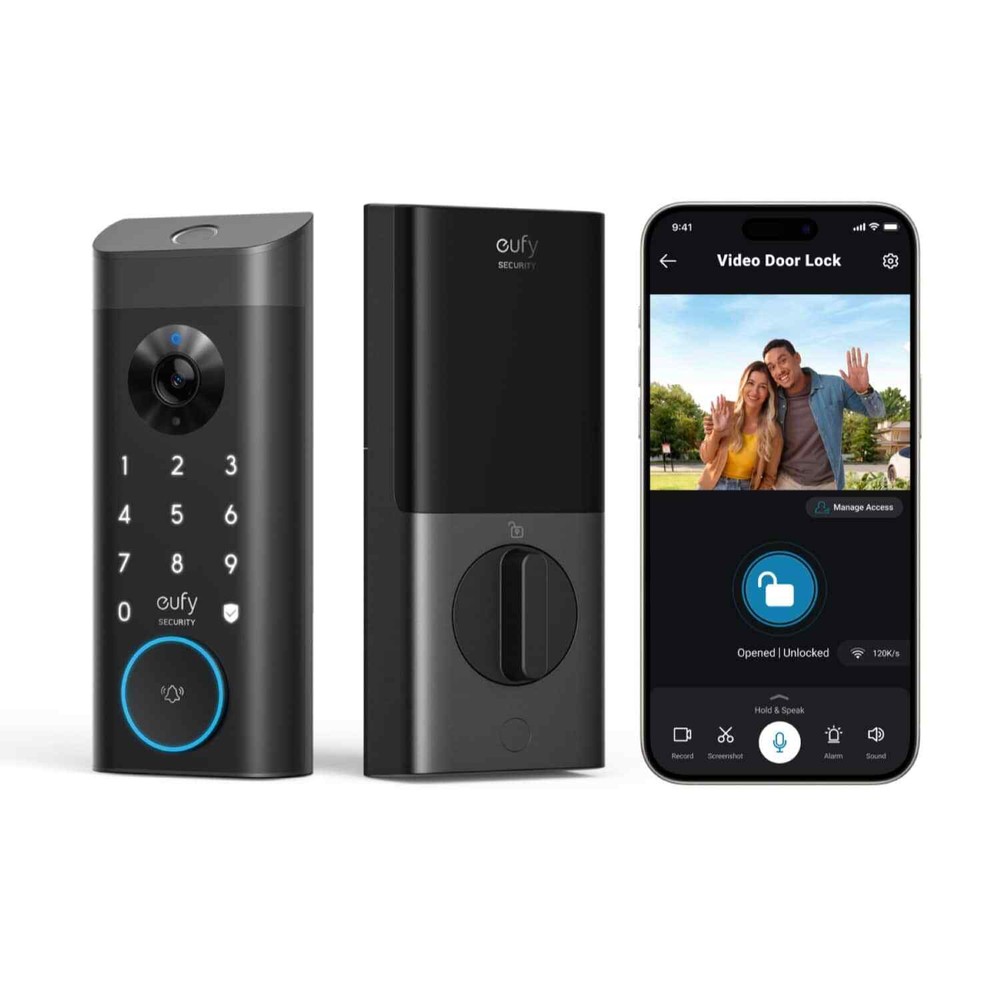 eufy Security - Smart Lock E330 with Chime WiFi Replacement Deadbolt with euf...