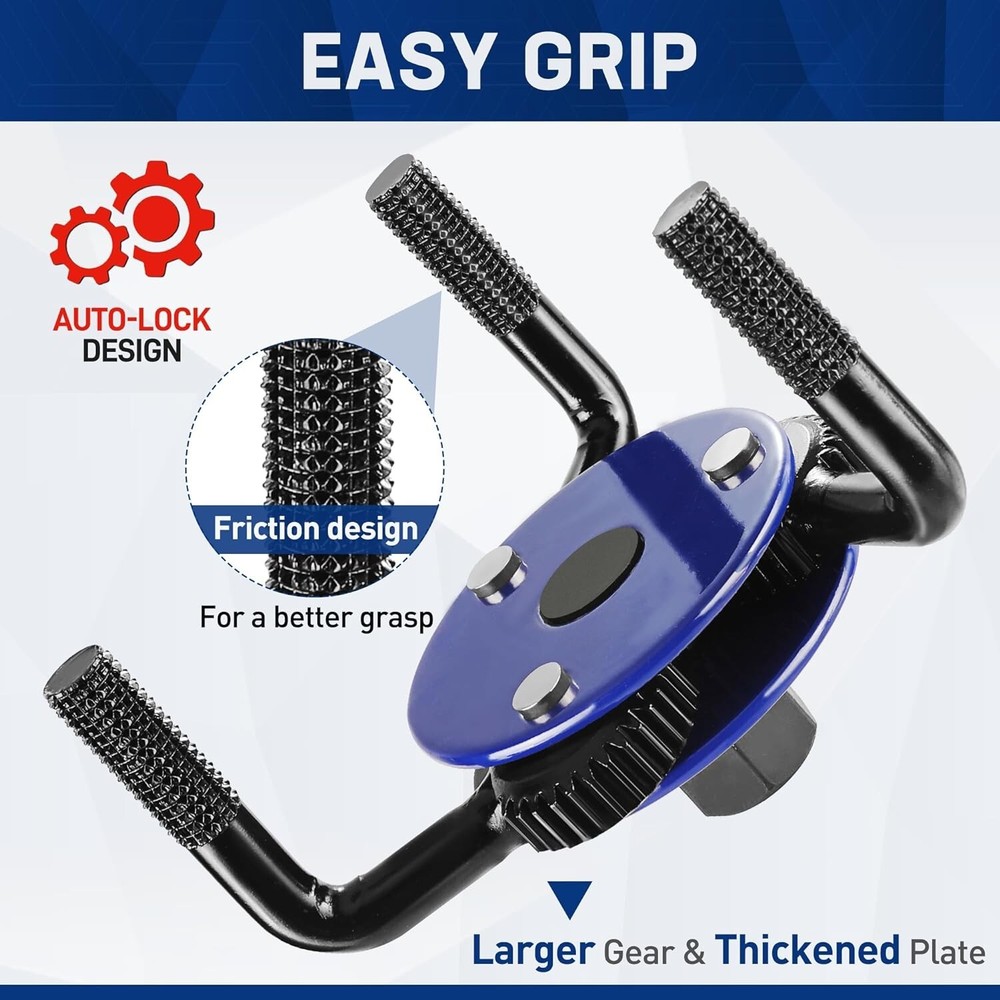 WORKPRO Universal Oil Filter Wrench Adjustable Removal Tools Oil Filter Removal