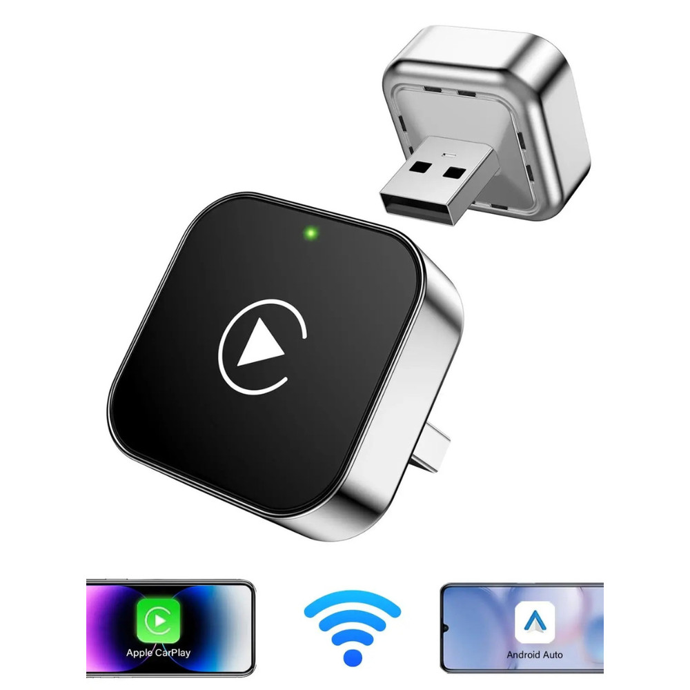 2025 USB Wireless CarPlay Adapter For iPhone Apple Wireless Dongle Plug ＆ Play