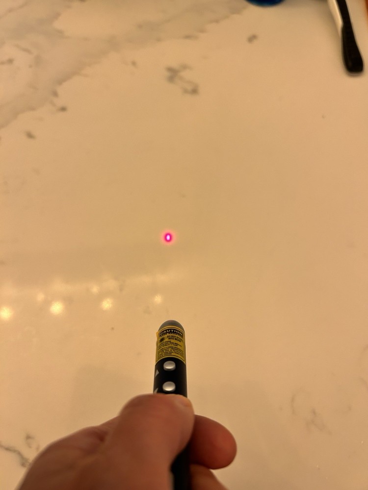 Infiniter LR1 Red Laser Pointer Pen, Remote Page Controller, USB, Battery