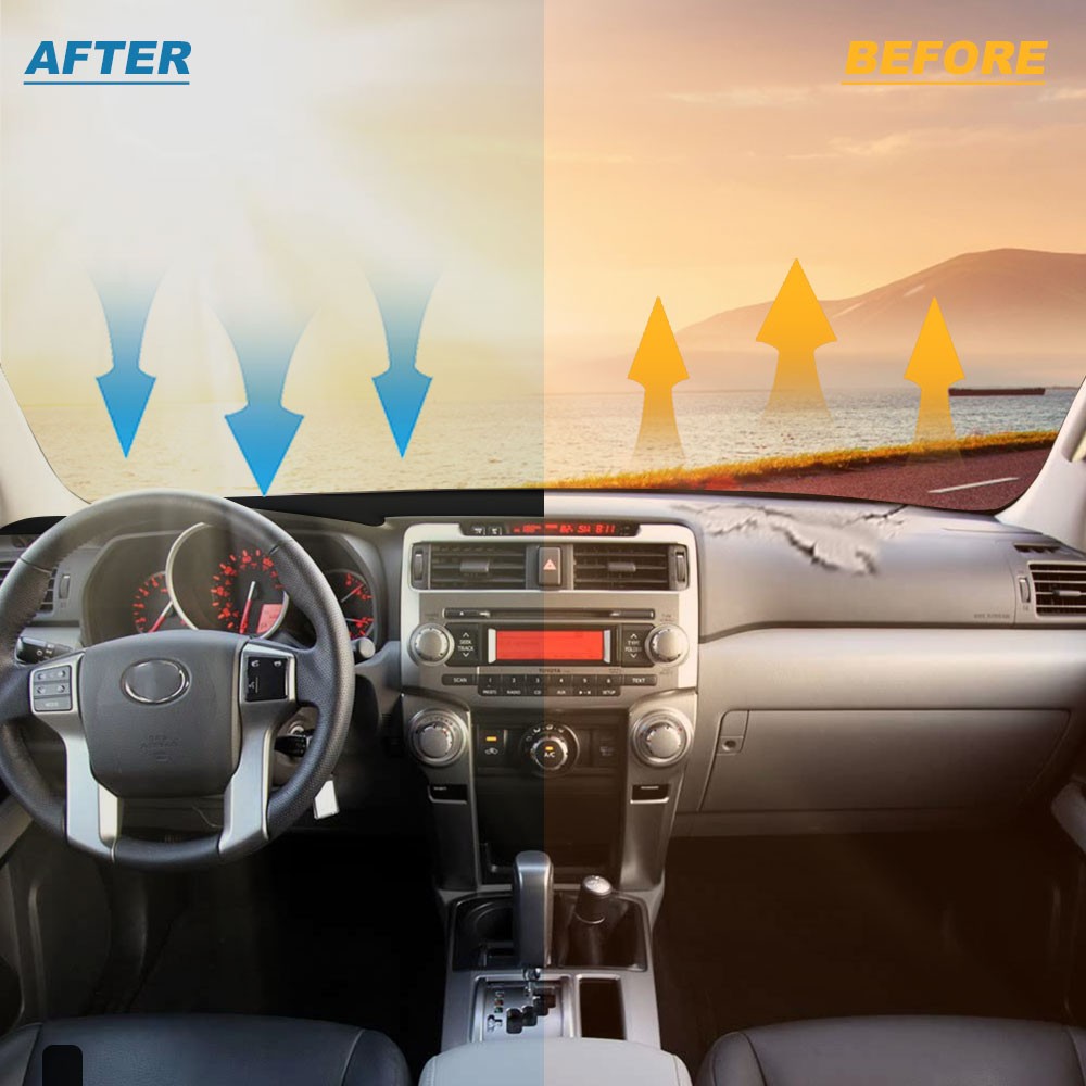 Black For Toyota 4Runner 2010-2024 Dashmat Dash Cover Dashboard Mat Car Cover