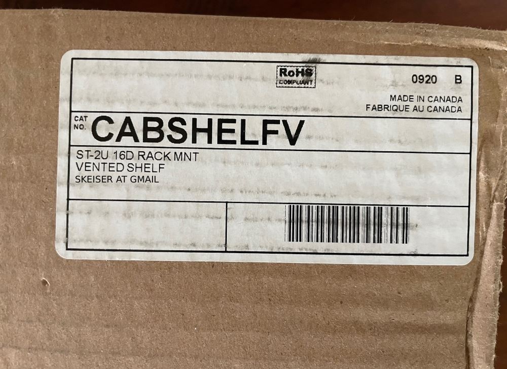 StarTech.com CABSHELFV 2U 16 in Universal Vented Rack Mount Shelf