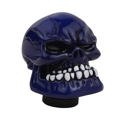 Blue Skull Manual Automatic Gear Shift Knobs Blue2