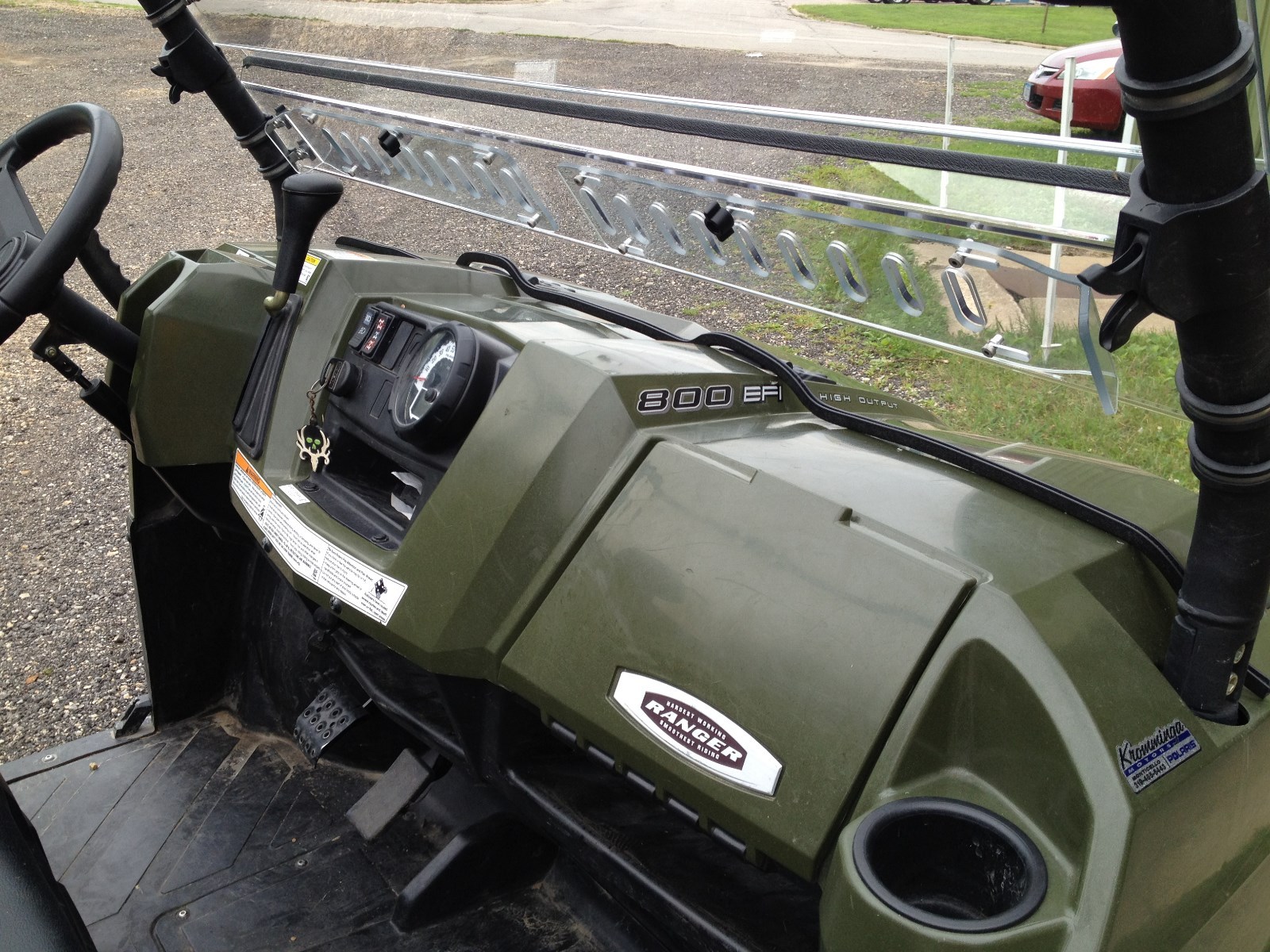 POLARIS RANGER 800 FULL SIZE ROUND CAGE 2009-2014 MAX-FLO VENTED WINDSHIELD SALE