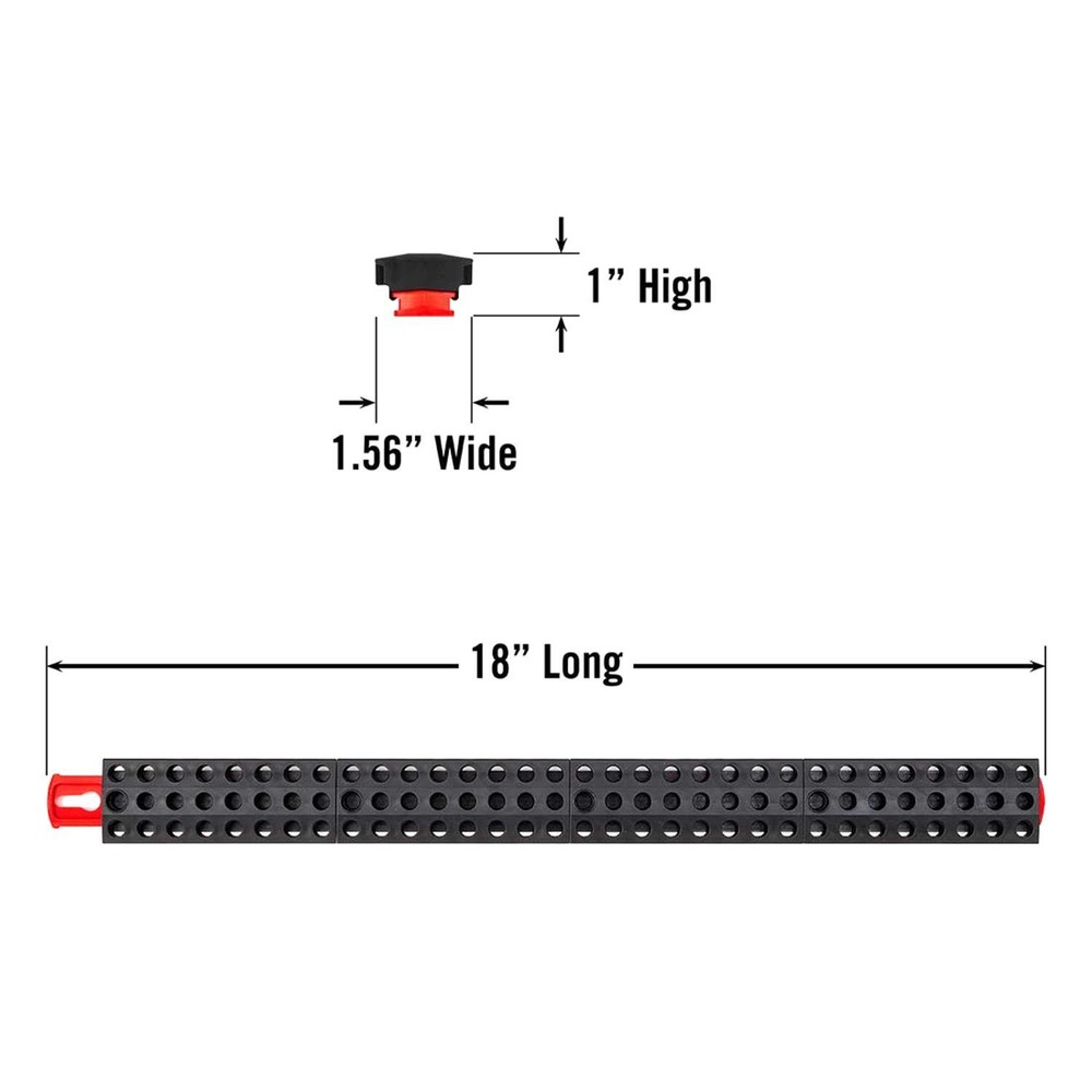 Ernst 5734 96 Tool Magnetic Bit Organiser Bar