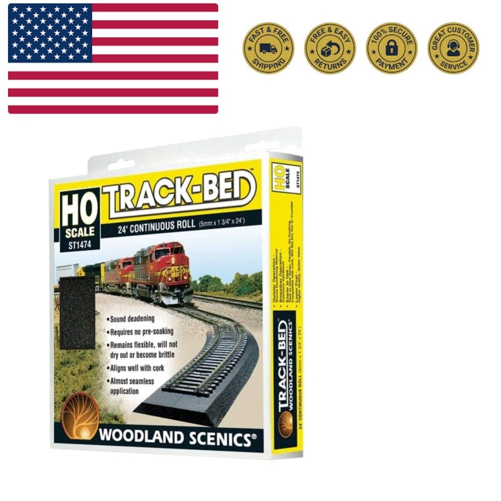 HO Track-Bed Roll, 24'