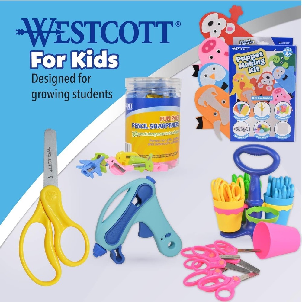 Back to School Essentials: 5-Inch Safety Scissors, 12 Pack