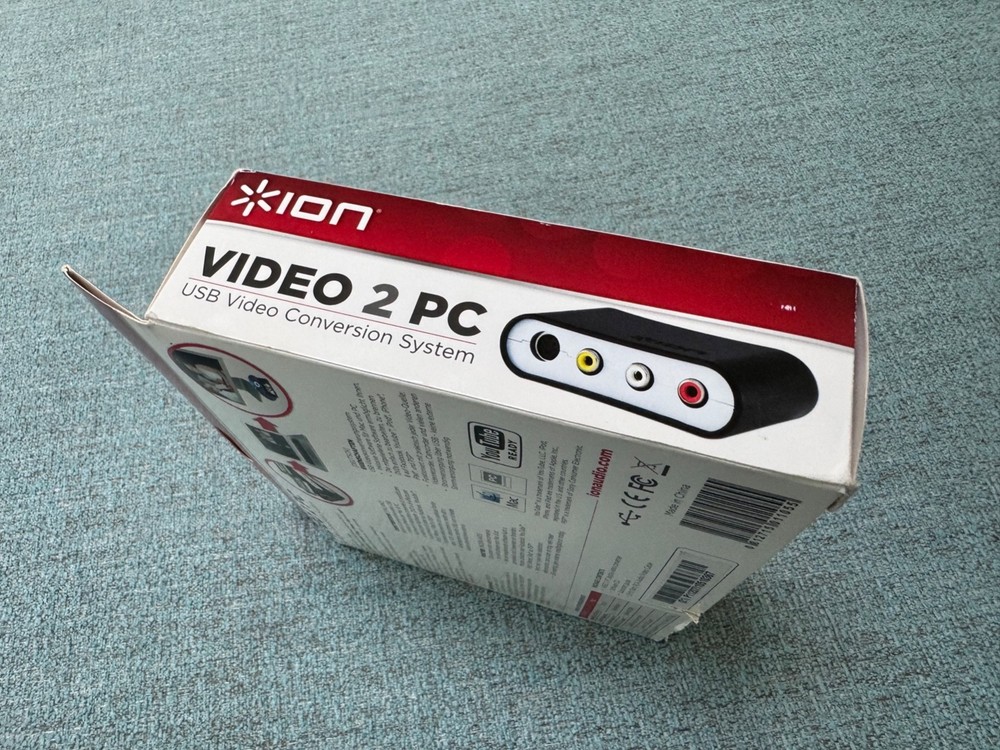 OPEN BOX UNTESTED / ION Video 2 PC VHS VCR to Comp USB Video Conversion System