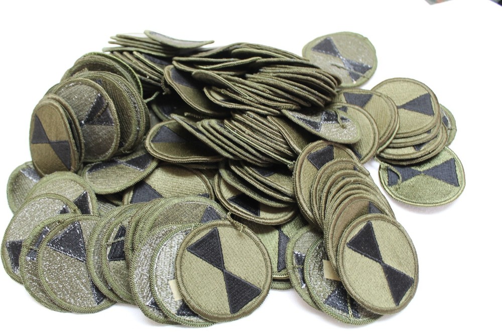 US Army 7th Infantry division patch green subdued 3" each P7167