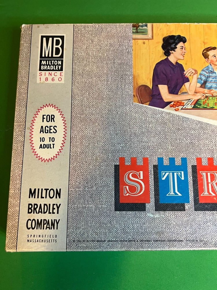 Vintage 1960's STRATEGO Board Game Complete + extra replacement board