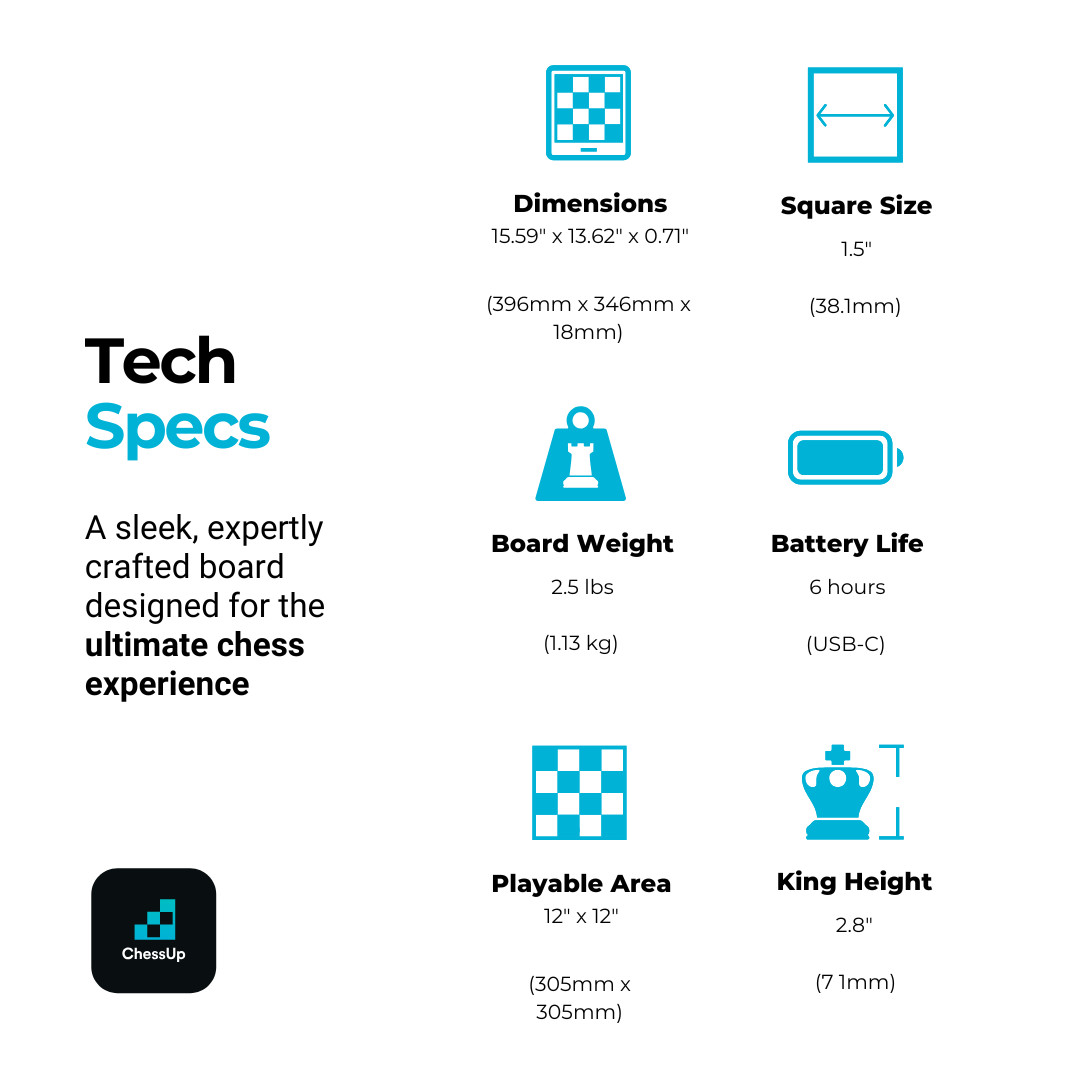 ChessUp 2 Refurbished Electronic Smart Chessboard - OEM Manufacturer Bryght Labs