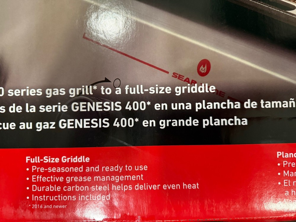 Weber Genesis 400 Series Rust-Resistant Griddle Insert