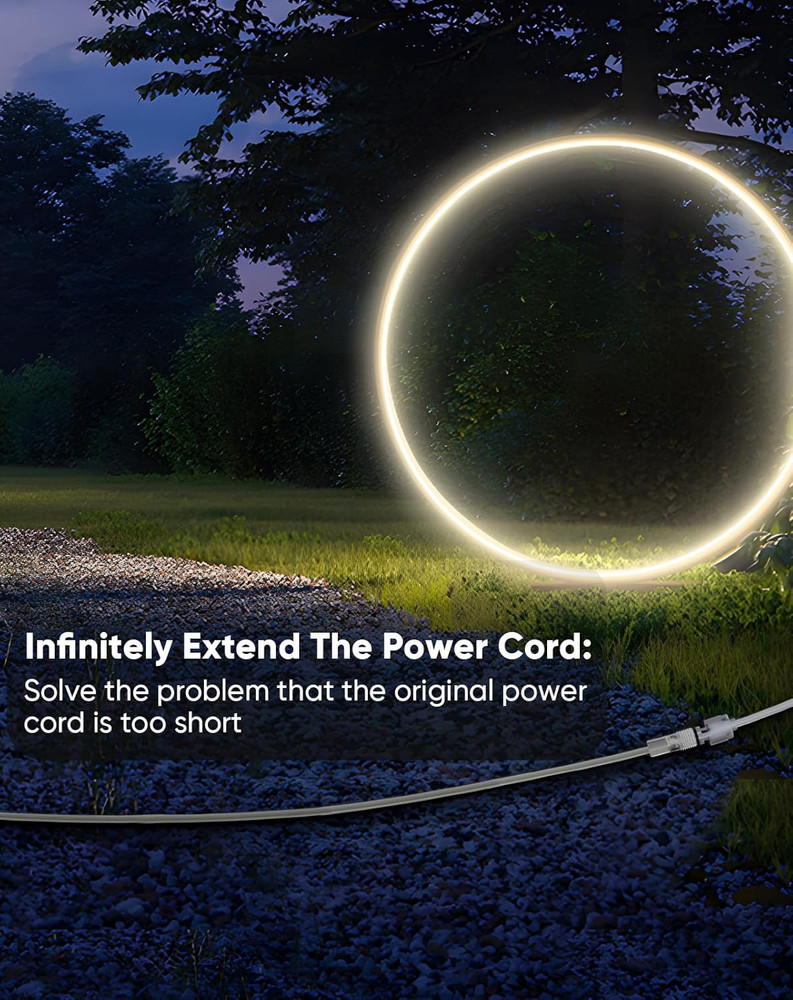 Extended Cable & ECO Neon Rope Lights Bundle for Vibrant Lighting Solutions