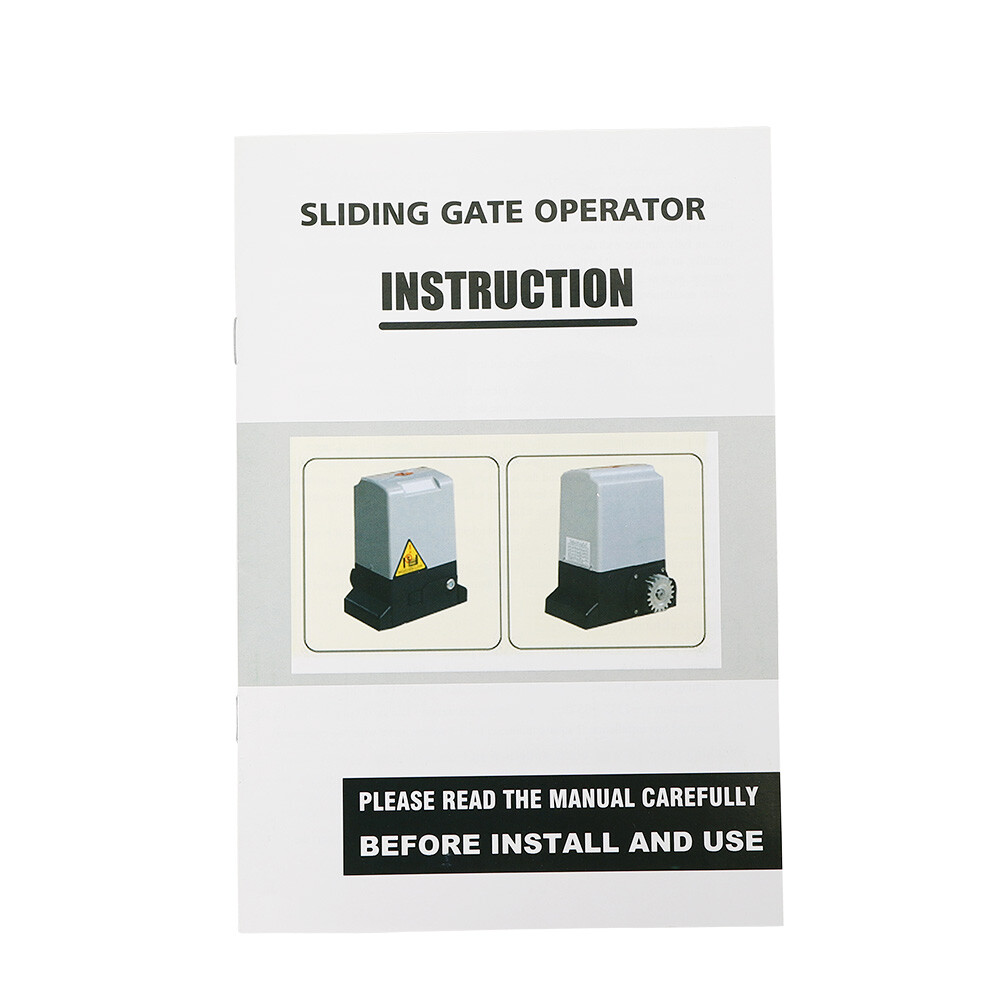 370W Electric Automatic Sliding Gate Opener 1400lbs Machine w/ Remote Control