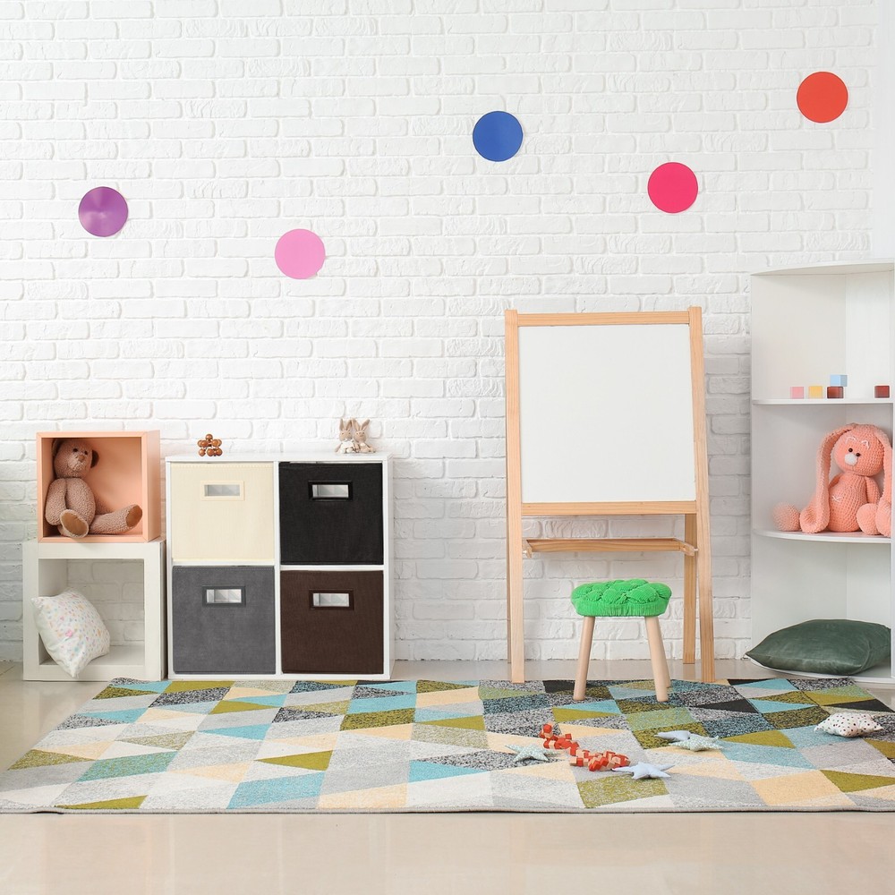 Superio Fabric Organizing Bin, 11" Grey Fabric Cube 2-Pack