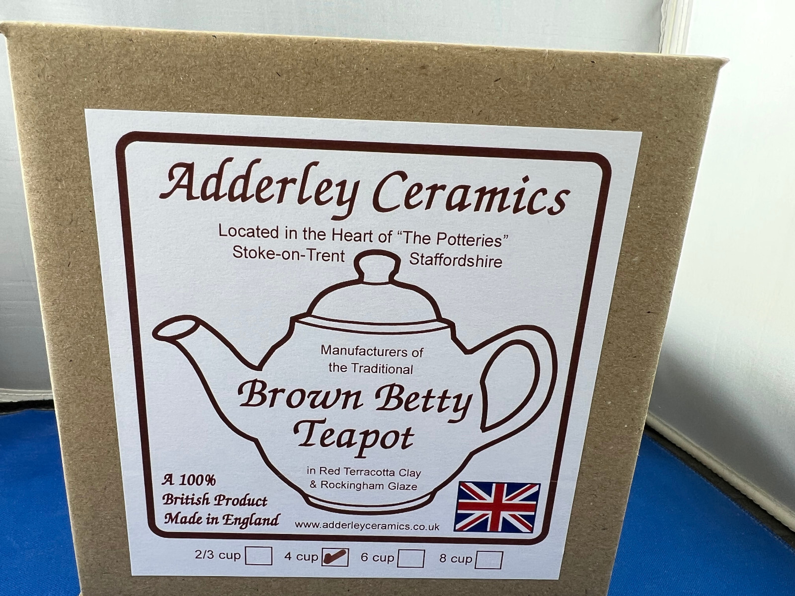 GENUINE BROWN BETTY, Red Clay, Rockingham Glaze, 4 Cup Tea Pot, MADE IN ENGLAND