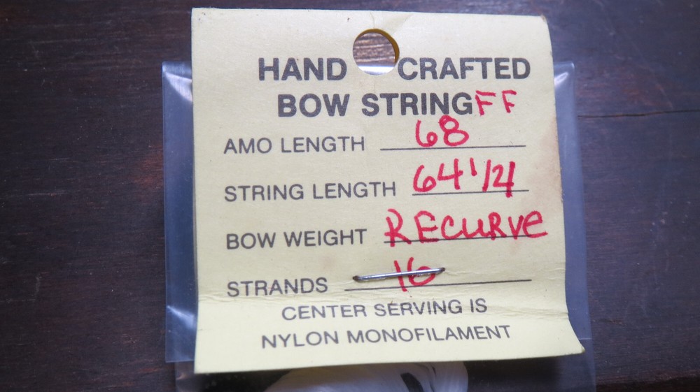 Fast Flight Recurve Bow String 68" AMO 16 Strands