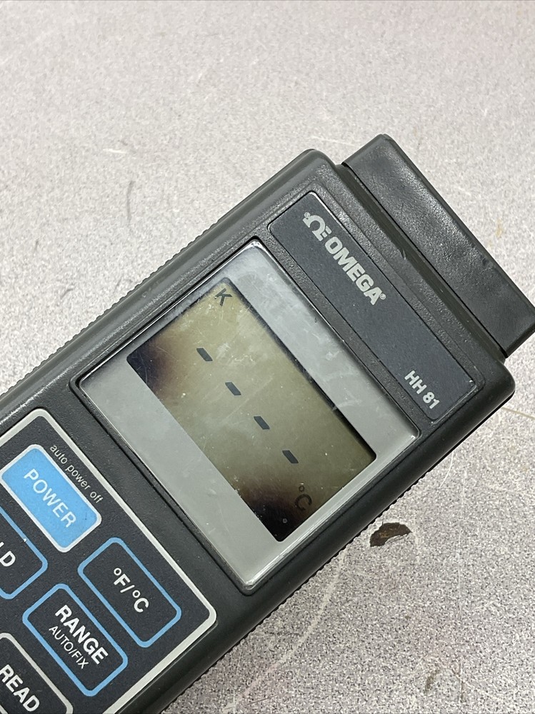 Omega HH81 Black Handheld LCD Display Portable Digital Thermometer