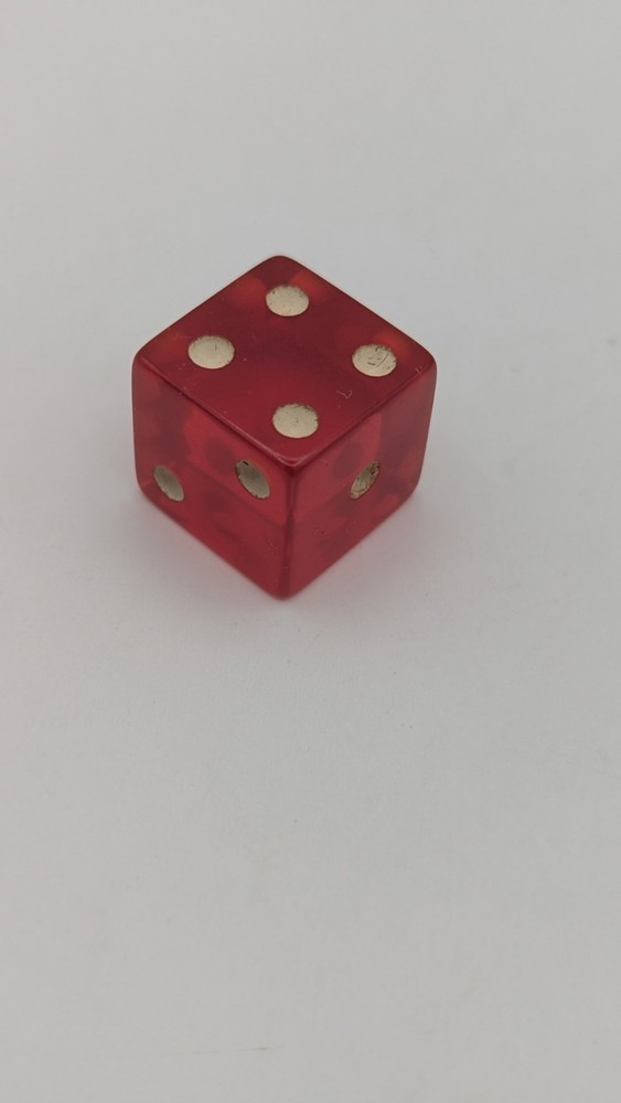 Vintage Cherry Translucent Bakelite Dice