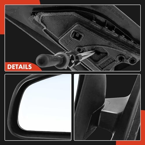 Driver Side Manual Door Mirror - Compatible with Smart Fortwo Left Driver Side